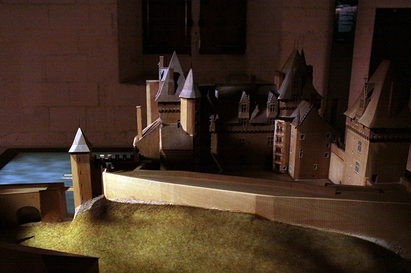 Maquette du château de Montsoreau
